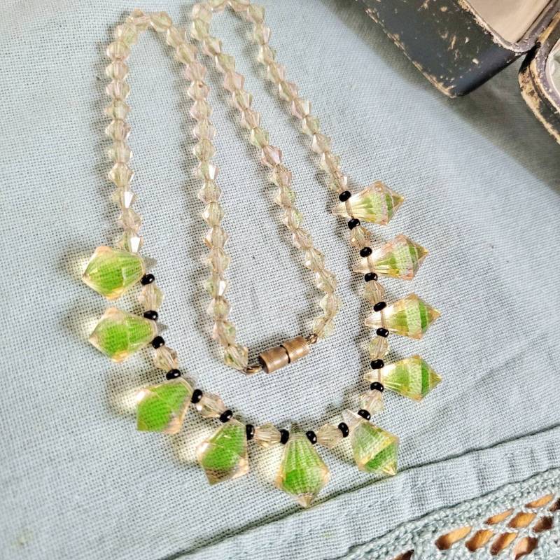Wmf Myra Uran Glas Collier Halskette 1930 Art Deco Bauhaus Design Schmuck Ikora Brocante Glas Lamp Work Germany Rar Kette Necklace Wmf Myra Uran Glas Collier Halskette 1930 Art Deco Bauhaus Design Schmuck Ikora Brocante Glas Lamp Work Germany Rar Kette Necklace von fairytailjewelry