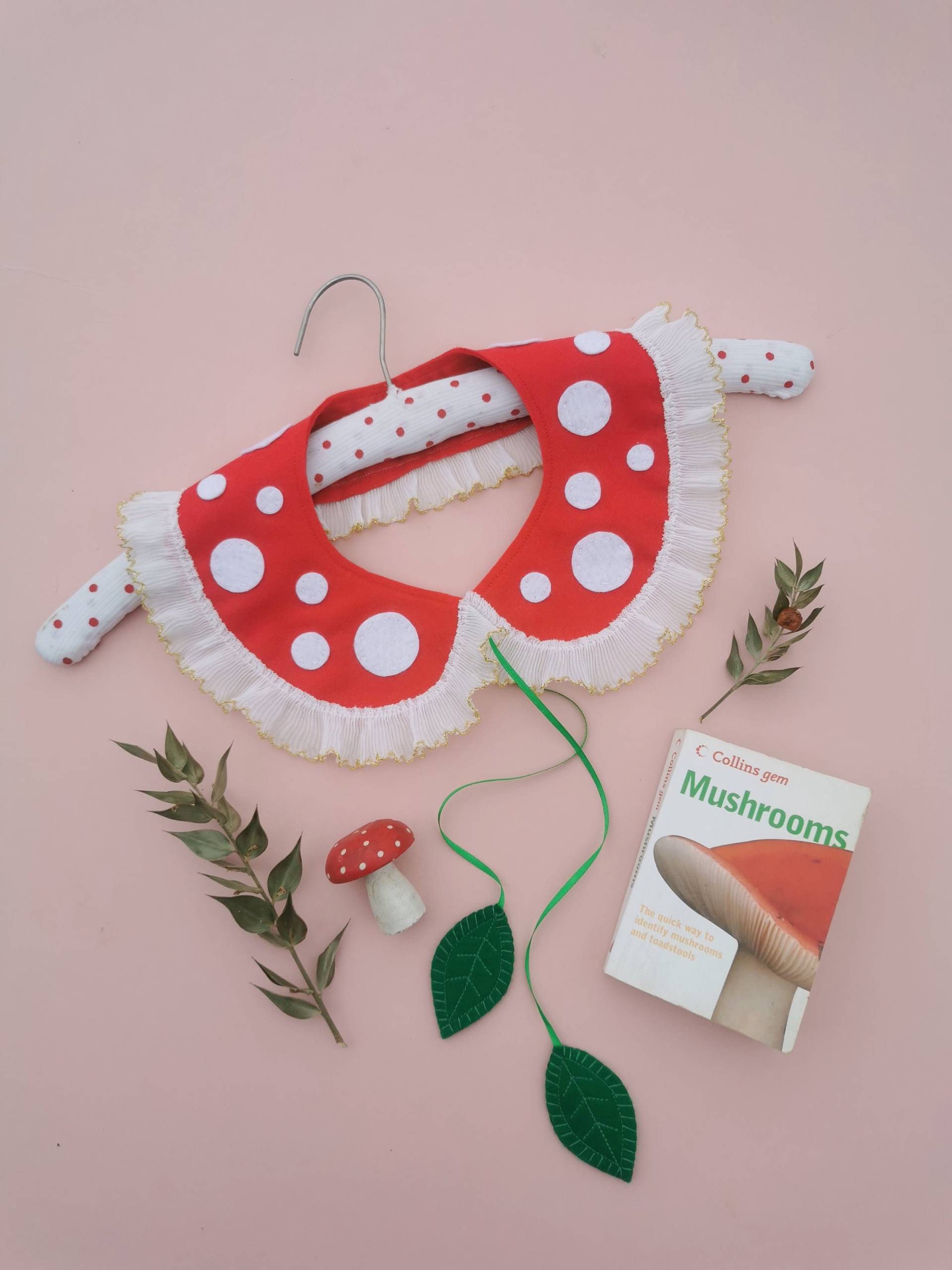 Roter Fliegenpilz Filzkragen/Filzkern Cottagecore Herbstkern Feenkern von fairytalecollars