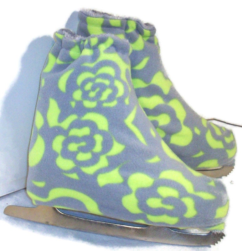Melvage Des Ice Skate Boot Warmers & Hockey Slip-Overs Abdeckungen Größe 7-10 Stahl Gelbe Rose von faithlynmelvage