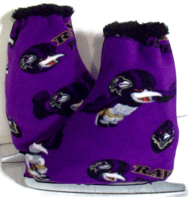 Melvage Es Ice Skate Stiefelwärmer & Hockey Blades Slip-Over Cover Ravens Rusher Gr. 7-9 von faithlynmelvage