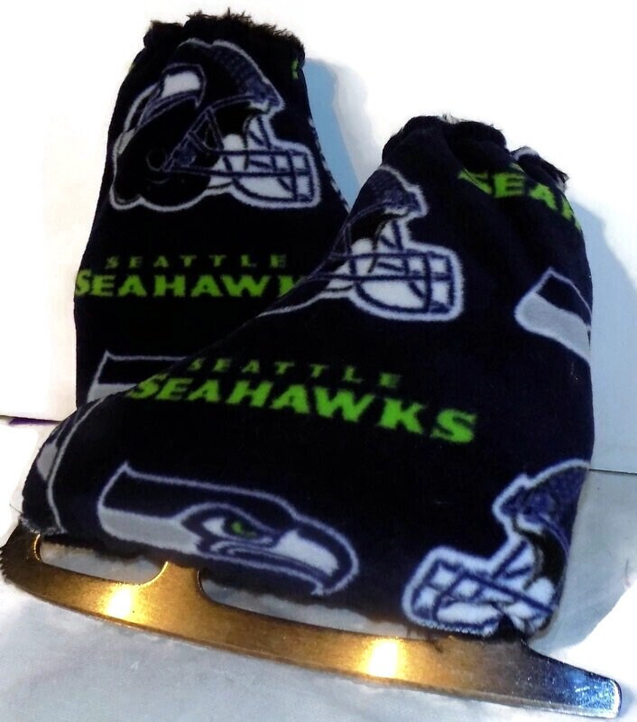 Melvage Es Ice Skate Stiefelwärmer & Hockey Blades Slip-Over Cover Seattle Seahawk Gr. 7-9 von faithlynmelvage