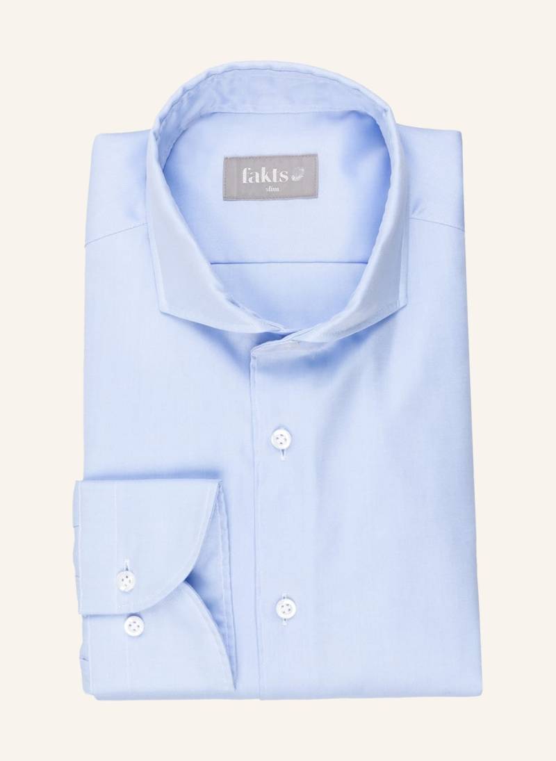 Fakts Hemd Luca Slim Fit blau von fakts