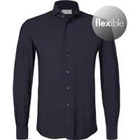 fakts Herren Hemd blau Jersey von fakts