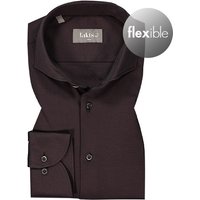 fakts Herren Hemd braun Jersey von fakts