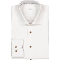 fakts Herren Hemd weiß Baumwoll-Stretch von fakts