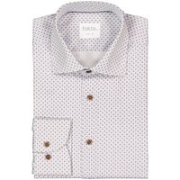 fakts Herren Hemd weiß Baumwoll-Stretch von fakts