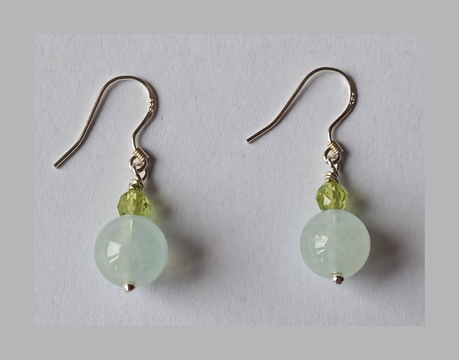 Aquamarin/Peridot-Hellblau-Grün-Ohrringe-Ohrhaken-925Er Silber Aquamarin/Peridot-Hellblau-Grün-Ohrringe-Ohrhaken-925Er Silber von fale925ohrringe