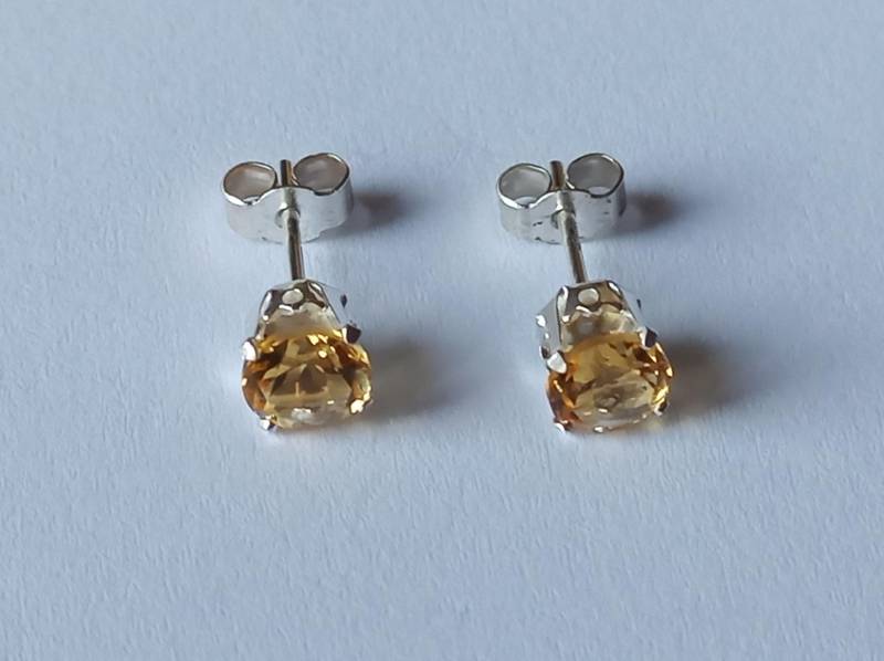 Citrin 6 Mm-Ohrringe-Gelb-Facettiert-925Er Silber-Ohrstecker Citrin 6 Mm-Ohrringe-Gelb-Facettiert-925Er Silber-Ohrstecker von fale925ohrringe
