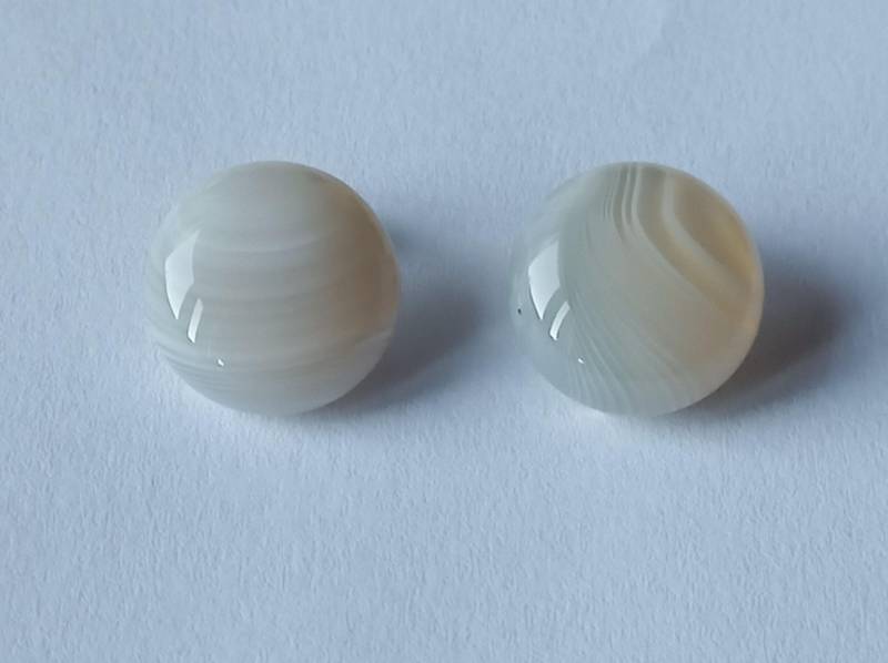 Achat-Clips-Beige-Hell-Grau-925Er Silber-Cabochon-16 Mm-Ohrringe von fale925ohrringe