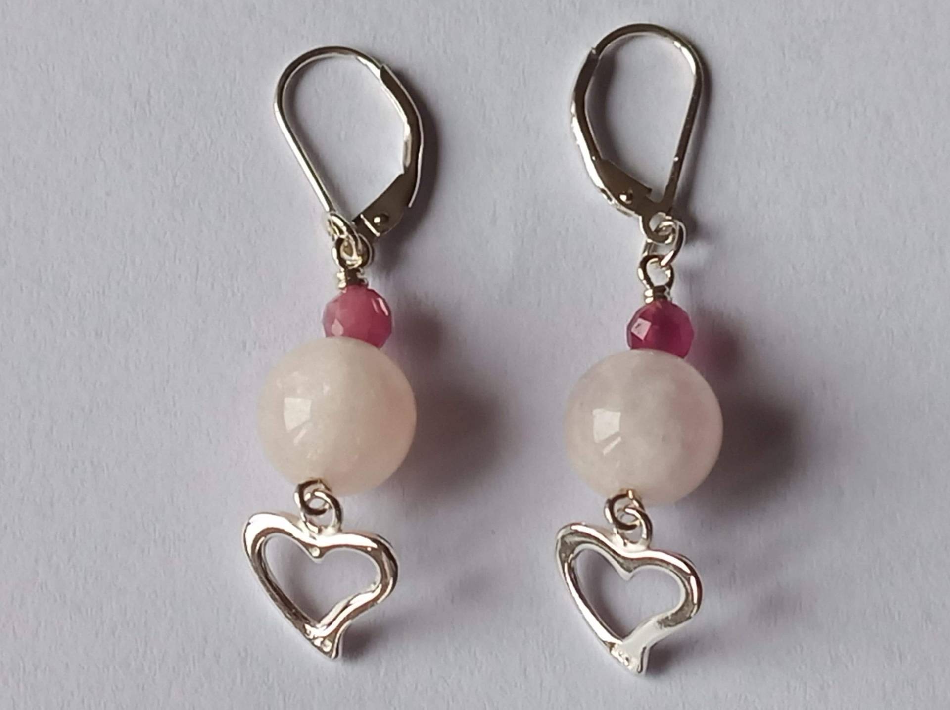 Morganit/Turmalin-Herz-Ohrringe-Brisuren-925Er Silber-Pink-Hängeohrringe Morganit/Turmalin-Herz-Ohrringe-Brisuren-925Er Silber-Pink-Hängeohrringe von fale925ohrringe