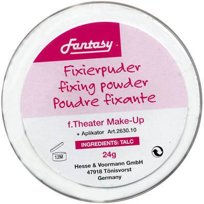 Fixierset mit Quaste für Theater-Schminke von Unbekannt