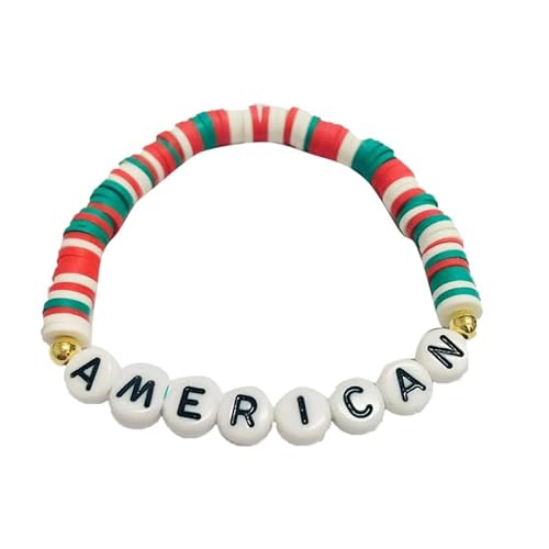 3 Stück personalisiertes Perlen Nationales Alphabet Armband Deutschland Frankreich Italien Armband Weihnachtsarmbänder Gefälligkeiten Dekorationen Geschenke von famesale