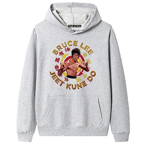 Bruce Lee Hoodie für Herren - Lässiger 3D-Gedruckter Pullover Langarm Kapuzensweatshirt Manga Pullover Tops von famesale