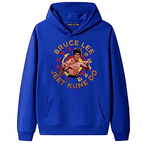 Bruce Lee Hoodie für Herren - Lässiger 3D-Gedruckter Pullover Langarm Kapuzensweatshirt Manga Pullover Tops von famesale