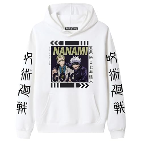 Jujutsu Kaisen Hoodie Sweatshirt Anime Cosplay Kostüm Nanami Kento Bedruckte Hoodies Pullover Sweatshirt für Damen Herren von famesale