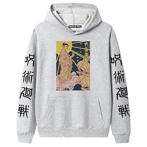 Jujutsu Kaisen Hoodie für Damen Herren Anime Getou Suguru Cosplay Kostüm bedruckter Pullover Langarm Sweatshirt Freizeitjacke Mantel von famesale