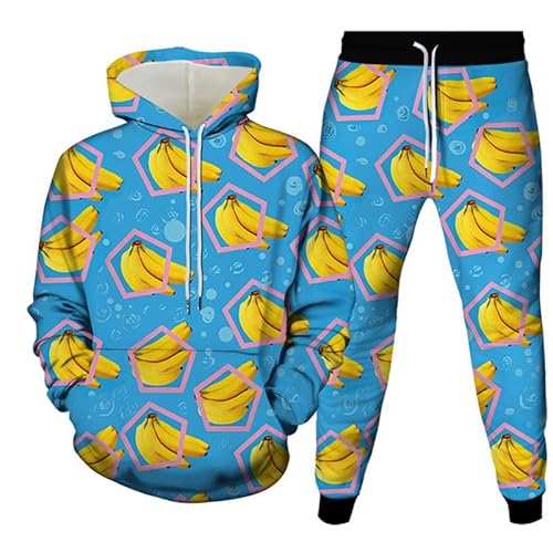 Männer/Frauen Casual Trainingsanzug Obst Banane Zitrone Avocado Ananas 3D-gedruckt Unisex Pullover Hoodies Sweatshirt Jogginghose Jogginghose 2 Stück für Herbst Winter Männer/Frauen Casual Trainingsanzug Obst Banane Zitrone Avocado Ananas 3D-gedruckt Unisex Pullover Hoodies Sweatshirt Jogginghose Jogginghose 2 Stück für Herbst Winter von famesale