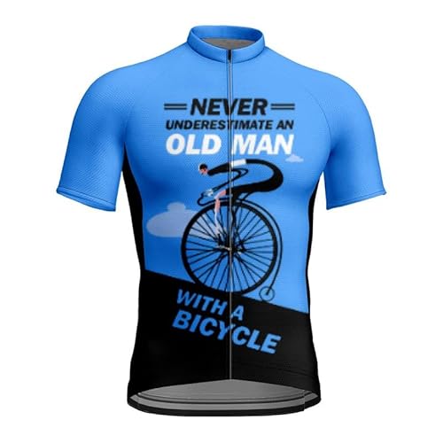 Old Man Radtrikot Herren Kurzarm Mountainbike Fahrrad Shirt Running Top Workout Sport T-Shirt Old Man Radtrikot Herren Kurzarm Mountainbike Fahrrad Shirt Running Top Workout Sport T-Shirt von famesale
