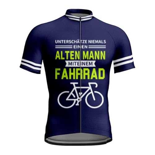 Old Man Radtrikot Herren Kurzarm Mountainbike Fahrrad Shirt Running Top Workout Sport T-Shirt Old Man Radtrikot Herren Kurzarm Mountainbike Fahrrad Shirt Running Top Workout Sport T-Shirt von famesale