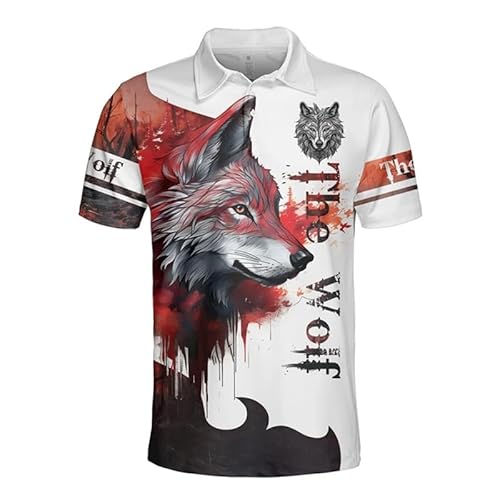 famesale Fenrir Wolf und Mond Tattoo3D gedruckt Herren Polo Shirt Sommer Kurzarm T-Shirt Streetwear Casual Mode Knopf Herren Polo famesale Fenrir Wolf und Mond Tattoo3D gedruckt Herren Polo Shirt Sommer Kurzarm T-Shirt Streetwear Casual Mode Knopf Herren Polo von famesale