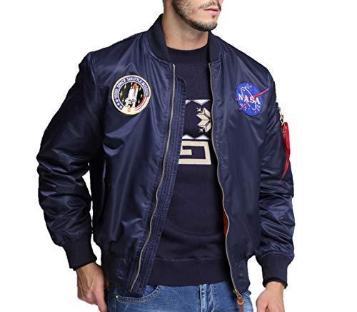 famesale Unisex NASA Personality Printing Lässig Kurzarm Langarm Langarm Kapuzenpullover Hose Jacke Daunenjacke von famesale
