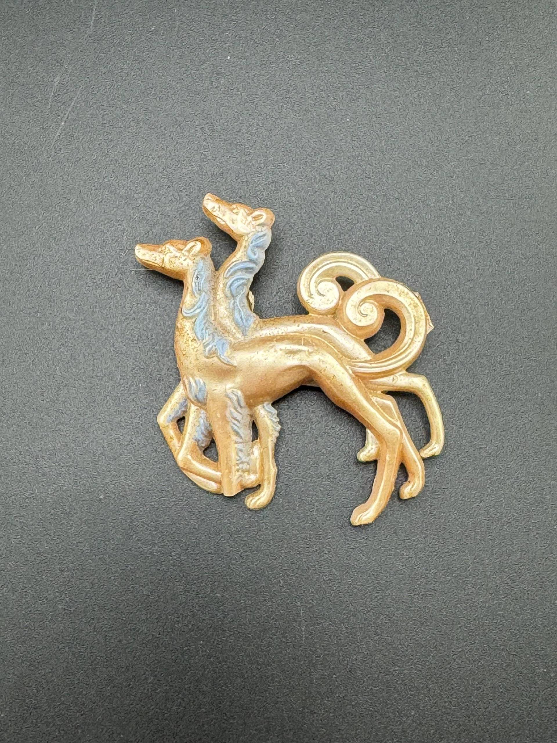 1930S Antike Zelluloid Barsoi Brosche Whippet Windhund Hund Cloche Pin Anstecknadel Flapper Retro Dunkel Academia von familyjewelsatlanta