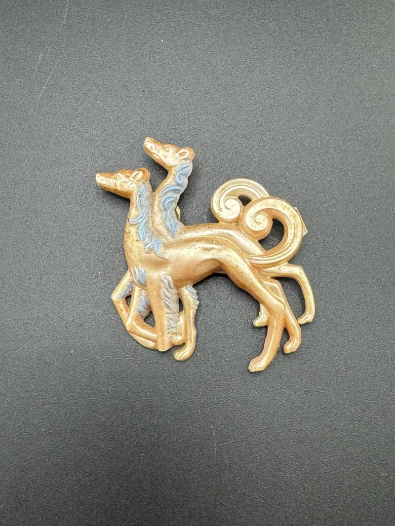 1930S Antike Zelluloid Barsoi Brosche Whippet Windhund Hund Cloche Pin Anstecknadel Flapper Retro Dunkel Academia von familyjewelsatlanta