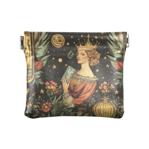 Archer Tarot-Karten-Schlüssel-Organizer aus PU-Leder, klein, wasserdicht, für Mädchen und Damen, Königin verzierte Dekoration, 1 size, Modern von famyily