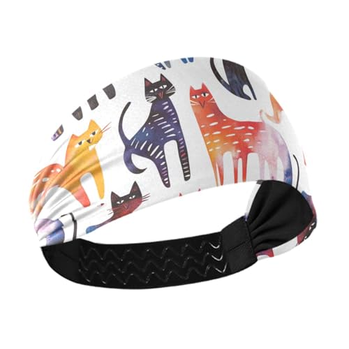 Art Balinesecats weiße rutschfeste Stirnbänder für Damenhaar, elastischer Kopf für Fußball, Wandern, Make-up, Laufen, bunte Herzogshund-Sterne Art Balinesecats weiße rutschfeste Stirnbänder für Damenhaar, elastischer Kopf für Fußball, Wandern, Make-up, Laufen, bunte Herzogshund-Sterne von famyily
