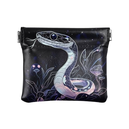 Art Ragdoll Cat Damen Leder Münzgeldbörse Einzigartige Kosmetiktaschen für Frauen Jungen Mädchen, Sweet Ball Python, 1 size, Modern von famyily