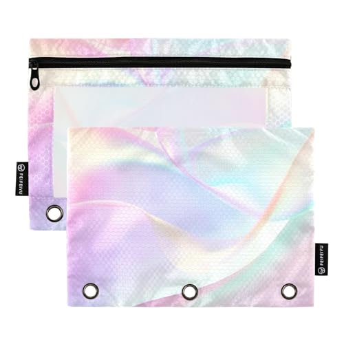 Buntes Design Sense Technology Lines Federmäppchen mit 3 Löchern und transparentem Fenster, mit Reißverschluss, transparentes Fenster und Ösen, 3 Ringe, Federmäppchen für Klassenzimmer, Schule Buntes Design Sense Technology Lines Federmäppchen mit 3 Löchern und transparentem Fenster, mit Reißverschluss, transparentes Fenster und Ösen, 3 Ringe, Federmäppchen für Klassenzimmer, Schule von famyily