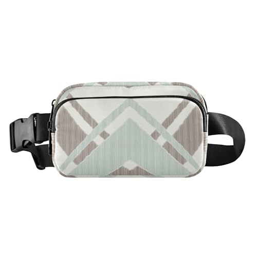 Buntes schlichtes lässiges Design, geometrisch, stilvoll, Hüfttasche, Umhängetasche für Männer und Frauen, Mehrzweck-Tragetasche, Brusttasche mit verstellbarem Riemen für Workout, Laufen, Wandern, von famyily