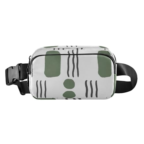 Buntes schlichtes lässiges Design, geometrisches niedliches Bauchtasche, Hüfttasche für Damen und Herren, Mini-Crossbody-Tasche mit verstellbarem Riemen für Einkaufen, Sport, Arbeit, Farbenfrohes von famyily