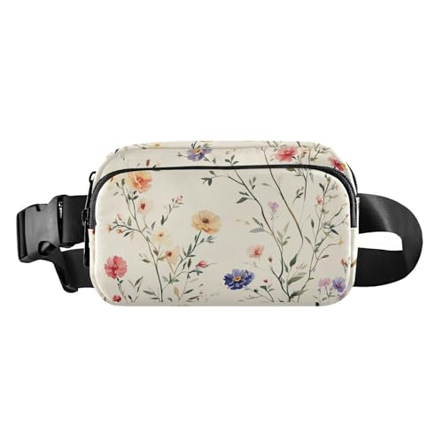 Carnation Hüfttasche für Damen und Herren, Pfingstrose, Rosmarin, Beige, trendige Gürteltasche für Damen und Herren, wasserabweisend, mit verstellbarem Riemen, für Workout, Laufen, Wandern, Nelke, Carnation Hüfttasche für Damen und Herren, Pfingstrose, Rosmarin, Beige, trendige Gürteltasche für Damen und Herren, wasserabweisend, mit verstellbarem Riemen, für Workout, Laufen, Wandern, Nelke, von famyily