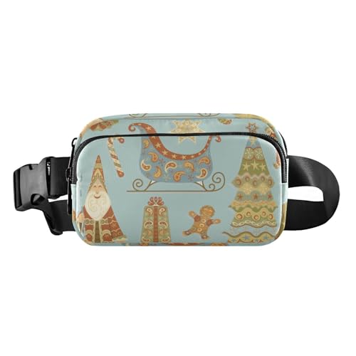 Celebrate Christmas Modische Umhängetasche für Herren und Damen, Mini-Umhängetasche mit verstellbarem Riemen für Workout, Laufen, Wandern, Feiern Sie Weihnachten, Einheitsgröße von famyily