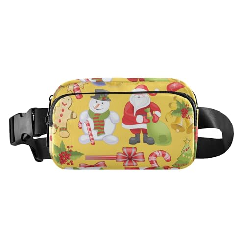 Celebrate Christmas Stilvolle Bauchtasche für Damen und Herren, kleine Schlinge, Brusttasche mit verstellbarem Gurt für Reisen, Laufen, Wandern, Feiern Sie Weihnachten, Einheitsgröße von famyily