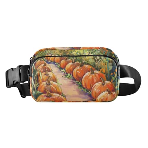 Charmante modische Regenbogen-Gürteltasche für Männer und Frauen, kleine Schultertasche mit verstellbarem Riemen zum Radfahren, Kürbis-Pflanze, 1 size von famyily