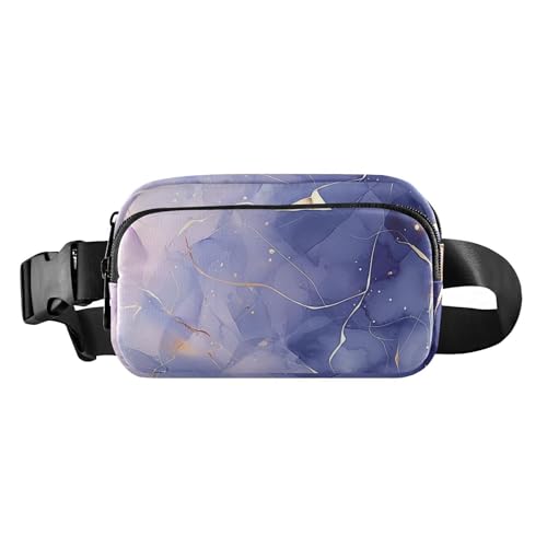 Dream Gold Pfirsichblau / Lila Farbverlauf, stilvolle Gürteltasche für Damen und Herren, Mini-Umhängetasche mit verstellbarem Riemen für Reisen, Einkaufen, Laufen, Dream Gold Pfirsichblau Lila Dream Gold Pfirsichblau / Lila Farbverlauf, stilvolle Gürteltasche für Damen und Herren, Mini-Umhängetasche mit verstellbarem Riemen für Reisen, Einkaufen, Laufen, Dream Gold Pfirsichblau Lila von famyily