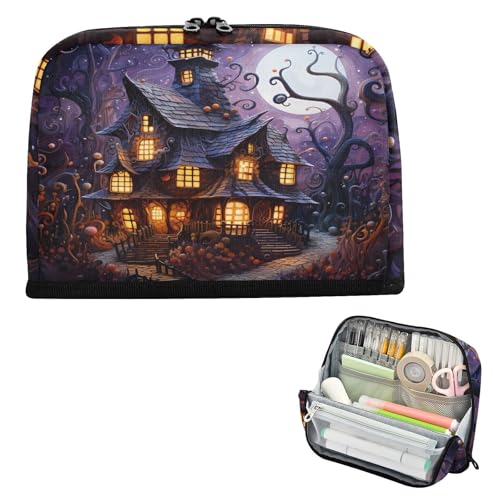 Federmäppchen, großes Fassungsvermögen, niedlicher Schreibtisch-Organizer für Studenten, High-School-Zubehör, Gothic-Stil, dunkles Märchenhorror von famyily