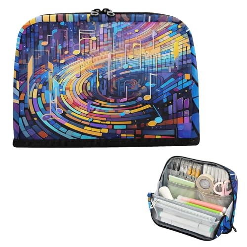 Federmäppchen mit großem Fassungsvermögen, Make-up-Tasche, Stehpult-Organizer für Herren, Schulbedarf, Galaxie, gebeiztes Fenster, bunt Federmäppchen mit großem Fassungsvermögen, Make-up-Tasche, Stehpult-Organizer für Herren, Schulbedarf, Galaxie, gebeiztes Fenster, bunt von famyily