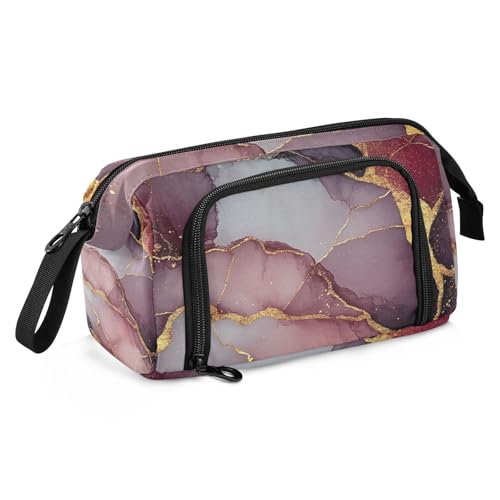 Federmäppchen mit großem Fassungsvermögen, tragbar, mit Reißverschluss, für adrette, adrette Schulbedarf von famyily