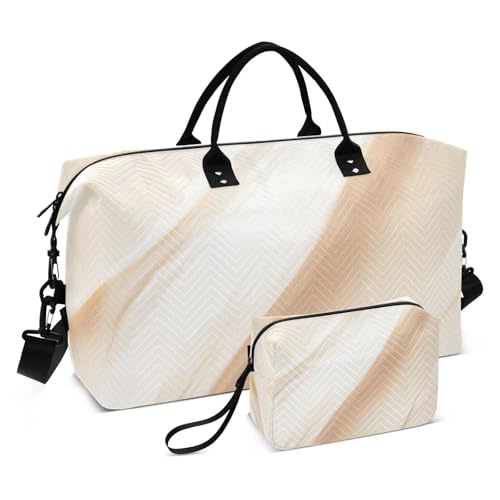 Fluid große Reisetasche mit Kulturbeutel für Trekking, wasserdicht, Beige Fluid große Reisetasche mit Kulturbeutel für Trekking, wasserdicht, Beige von famyily