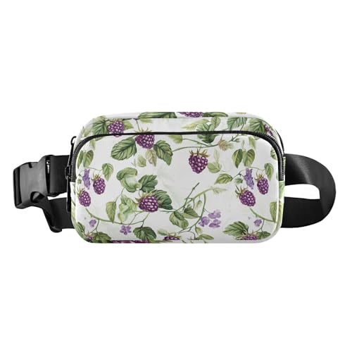 Fresh Serviceberry Fruit modische Gürteltasche für Damen, Herren, Teenager, Mini-Crossbody-Pass-Tasche zum Radfahren, Frische Dewberry Fruit, 1 size von famyily