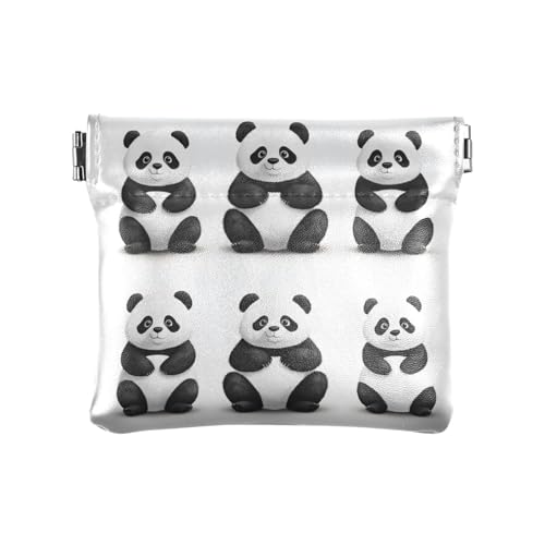 Geldbörse für Damen mit Cartoon-Quallen und Blumen, aus Leder, einzigartige Karten-Schlüssel-Organizer für Frauen, Süßer Panda, Weiß, 1 size, Modern Geldbörse für Damen mit Cartoon-Quallen und Blumen, aus Leder, einzigartige Karten-Schlüssel-Organizer für Frauen, Süßer Panda, Weiß, 1 size, Modern von famyily