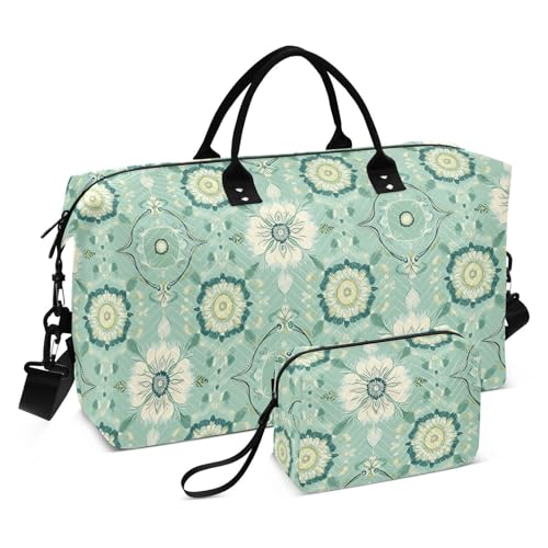 Große Tasche mit Mandala-Muster im Bohemian-Stil, Wochenendtasche, großer Turnbeutel mit verstellbarem Riemen für Reisen, faltbar, Bolsa de Mano para ropa de Große Tasche mit Mandala-Muster im Bohemian-Stil, Wochenendtasche, großer Turnbeutel mit verstellbarem Riemen für Reisen, faltbar, Bolsa de Mano para ropa de von famyily