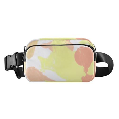 Gürteltasche für Damen und Herren, große Kapazität, mit verstellbarem Gurt, für Reisen, Einkaufen, Laufen, Orange-Gelb, Orange-gelbe Kollision, Einheitsgröße Gürteltasche für Damen und Herren, große Kapazität, mit verstellbarem Gurt, für Reisen, Einkaufen, Laufen, Orange-Gelb, Orange-gelbe Kollision, Einheitsgröße von famyily