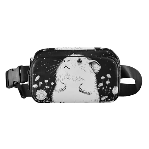 Gürteltasche mit Meerschweinchen-Motiv, für Damen und Herren, wasserdicht, mit verstellbarem Gurt, für Radfahren, Wandern, Fitnessstudio, Beauty Meerschweinchen, 1 size von famyily