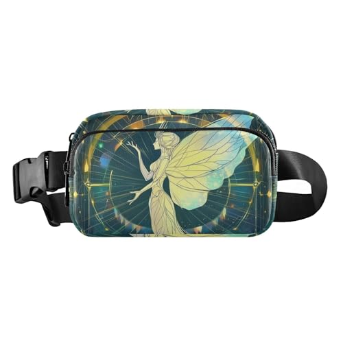 Gürteltasche mit Musiknoten-Skelett-Ornament, stilvolle Bauchtasche, Hüfttasche für Männer und Frauen, Mehrzweck-Umhängetasche, Reisepass-Tasche, Glam Fairy, 1 size von famyily