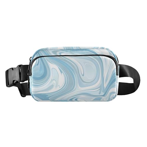 Hüfttasche für Damen und Herren, wasserdicht, mit verstellbarem Gurt, für Reisen, Laufen, Wandern, Hellblau, Hellblaue Flüssigkeit, Einheitsgröße von famyily