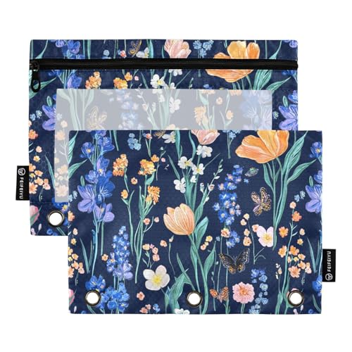 Impressionismus Stil Blumenbinder Tasche 3 Loch Locher für Ringe Binder Organizer mit drei Ringen für Studenten Schreibwaren Zubehör von famyily